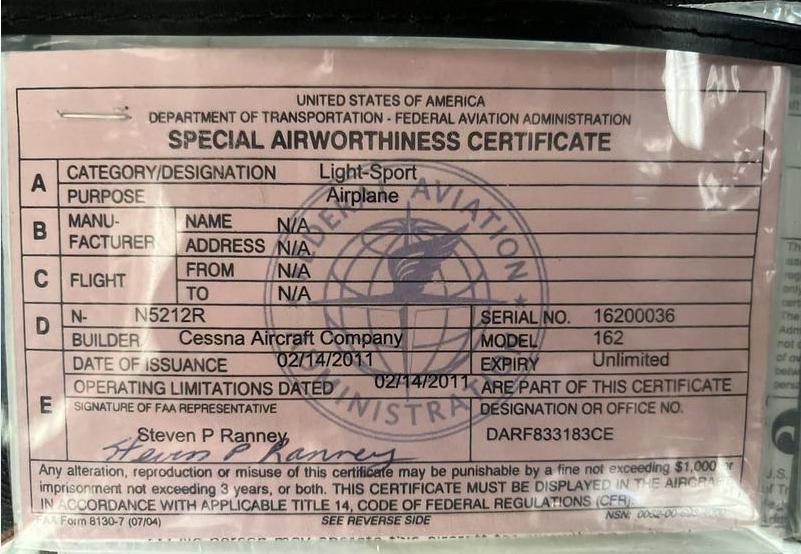Cessna Skycatcher 162 Photo 3