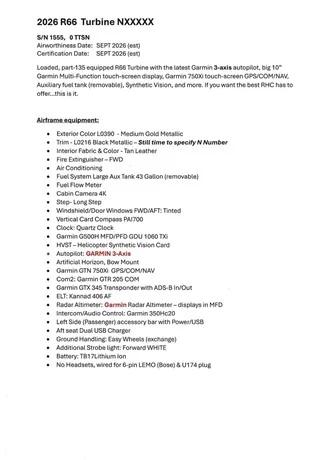 2026 ROBINSON R66 Photo 6