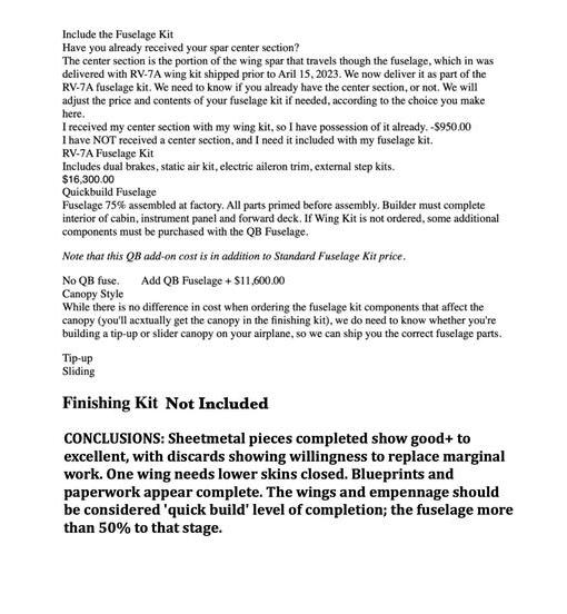 RV-7A Project Photo 6